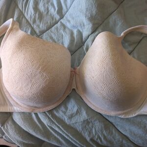 Cacique Lace T-Shirt Bra - Light Cream